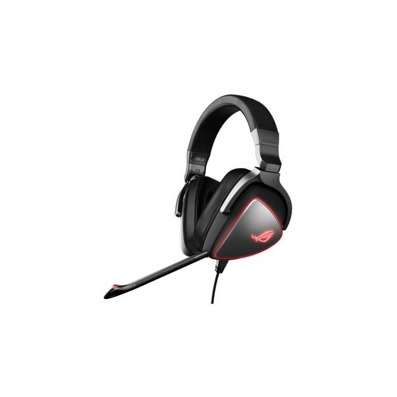 Asus ROG DELTA Origin Red LED Gaming Headset, USB-C, Ergonomic D-shape Ear Cups