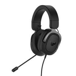 Asus TUF Gaming H3 7.1 Gaming Headset, 3.5mm Jack, Boom Mic, Surround Sound, Deep Bass, Fast-cooling Ear Cushions, Gun Metal