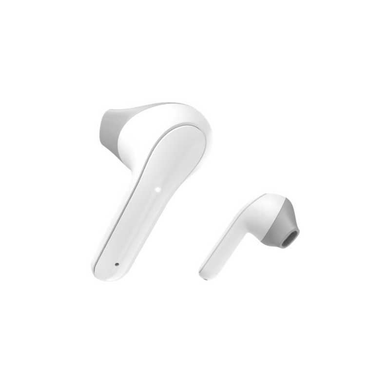 Hama Freedom Light Bluetooth Earbuds with Microphone, Touch Control, Voice Control, Charging/Carry Case Included, White
