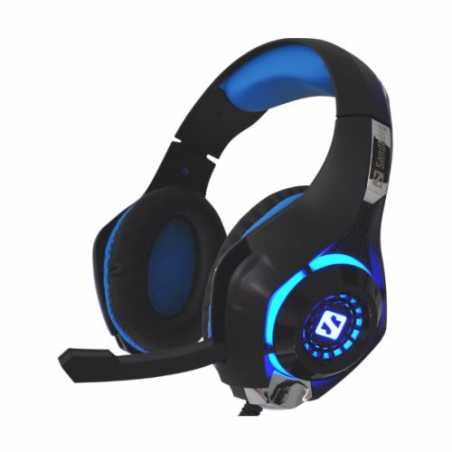 Sandberg Twister Gaming Headset, 40mm Drivers, Comfortable Padding, 3.5mm Jack, LED Lighting, 5 Year Warranty