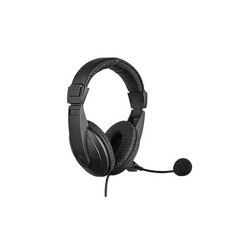 Sandberg USB Headset with Boom Mic, 40mm Drivers,  In-Line Volume Controls, 5 Year Warranty