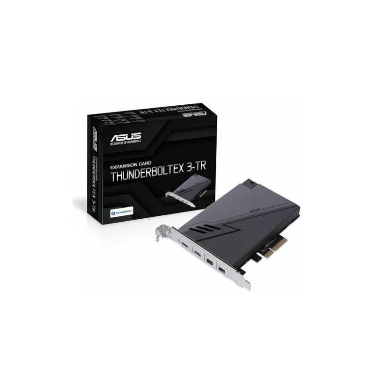 Asus ThunderboltEX 3-TR Card, PCIe 3.0 x4, 2 x Thunderbolt 3 USB-C, 2 x Mini DisplayPort In, USB 2.0 header, 14-1 Thunderbolt He