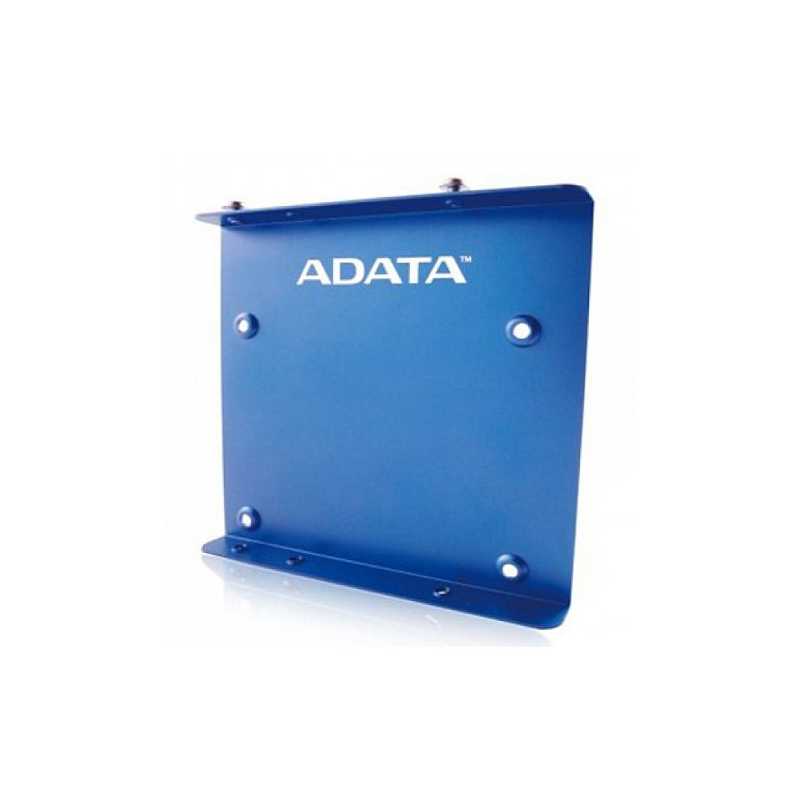 Adata SSD Mounting Kit, Frame to Fit 2.5" SSD or HDD into a 3.5" Drive Bay, Blue Metal 