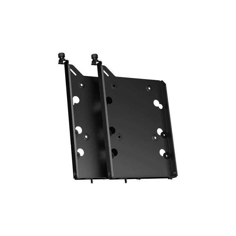 Fractal Design HDD Tray Kit - Type-B (2-pack), Black, 2x 3.5”/2.5” Trays - For Fractal Design cases with Type-B HDD mounts o
