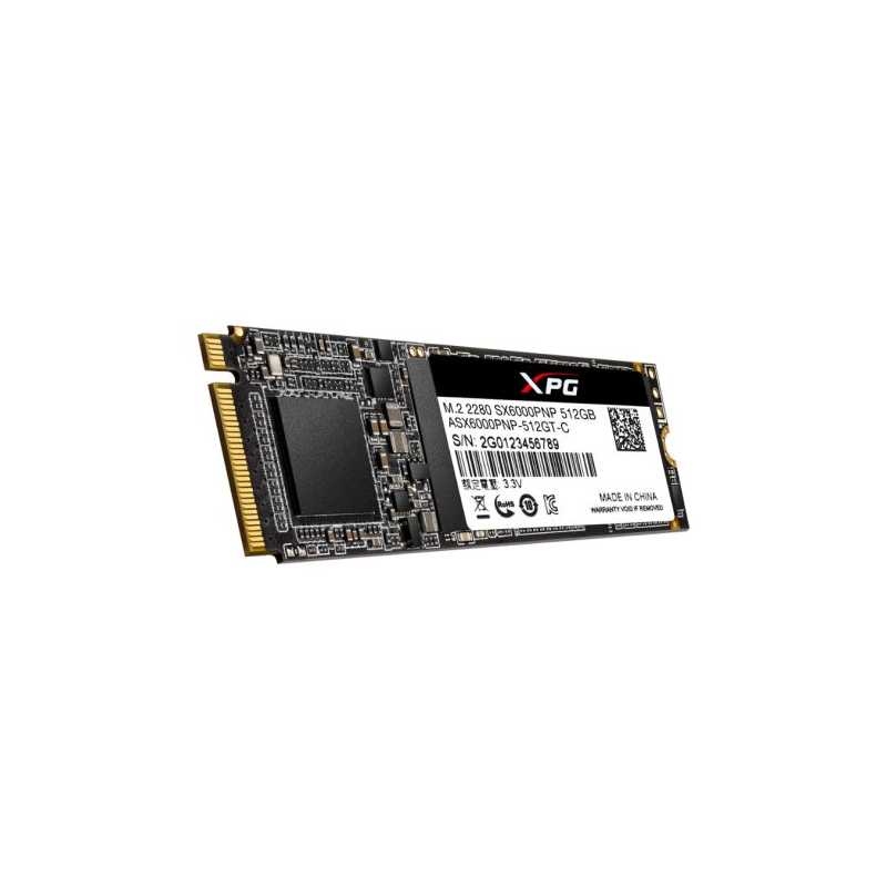 ADATA 512GB XPG SX6000 PRO M.2 NVMe SSD, M.2 2280, PCIe, 3D NAND, R/W 2100/1500 MB/s