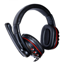 Dynamode DH-878 Headset, Adjustable Boom Mic, Inline Volume Control, 3.5mm Jack, Retail