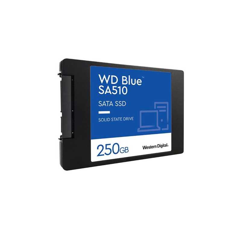 WD 250GB Blue SA510 G3 SSD, 2.5", SATA3, R/W 555/440 MB/s, 80K/78K IOPS, 7mm