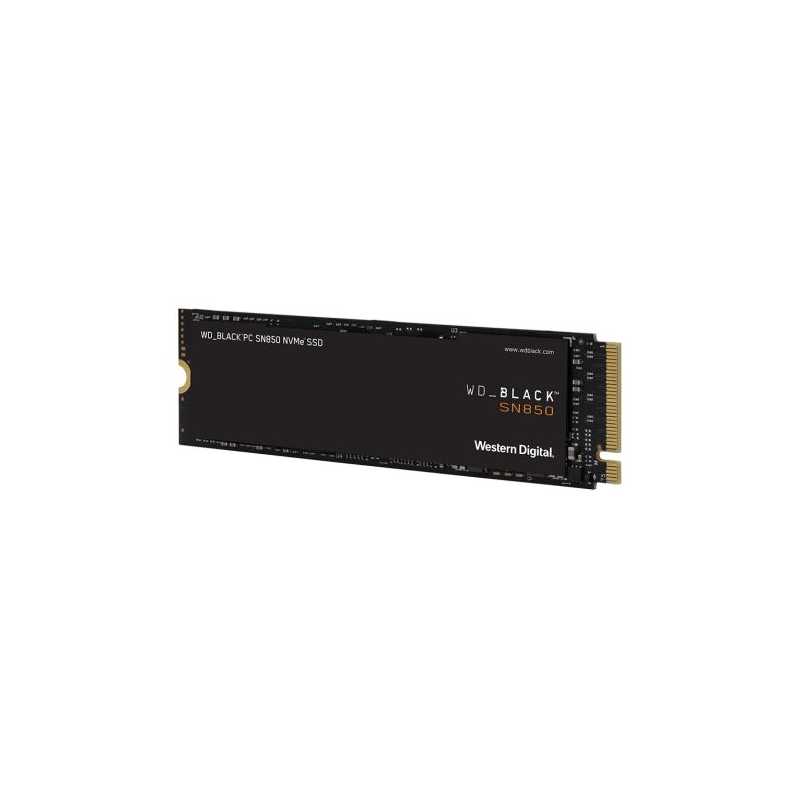 WD 2TB Black SN850 M.2 NVMe SSD, M.2 2280, PCIe4, 3D NAND, R/W 7000/5100 MB/s, 1000K/710K IOPS, No Heatsink