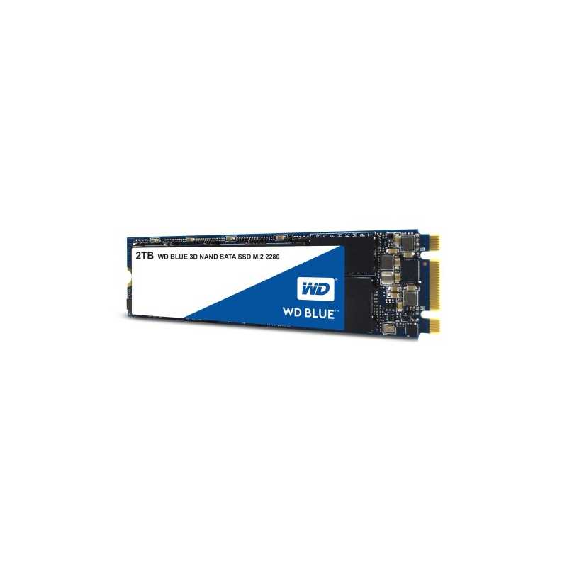 WD 2TB Blue M.2 SATA SSD, M.2 2280, SATA3, 3D NAND, R/W 560/530 MB/s, 95K/84K IOPS