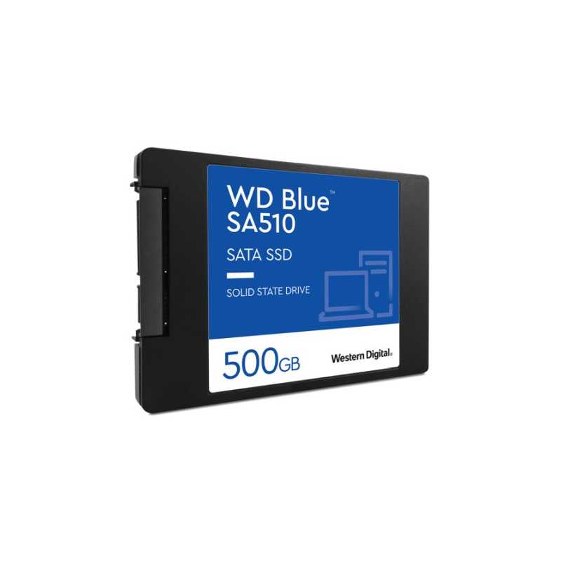 WD 500GB Blue SA510 G3 SSD, 2.5", SATA3, R/W 560/510 MB/s, 90K/82K IOPS, 7mm