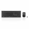 Hama Cortino Wireless Keyboard and Mouse Desktop Kit, Soft Touch Keys, 12 Media Keys, Up to 1600 DPI Mouse