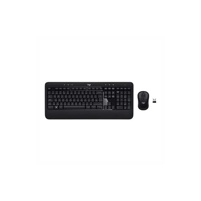 Logitech Advanced Wireless Keyboard and Mouse Desktop Kit - K540E KB & M185 Mouse, USB