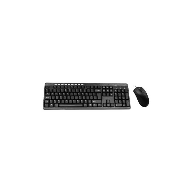 Pulse Wired Keyboard and Mouse Desktop Kit, USB, Multimedia Keyboard