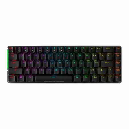 Asus ROG FALCHION Compact 65% Mechanical RGB Gaming Keyboard, Wireless/USB, Cherry MX Red, Per-key RGB Lighting, Touch Panel, 45