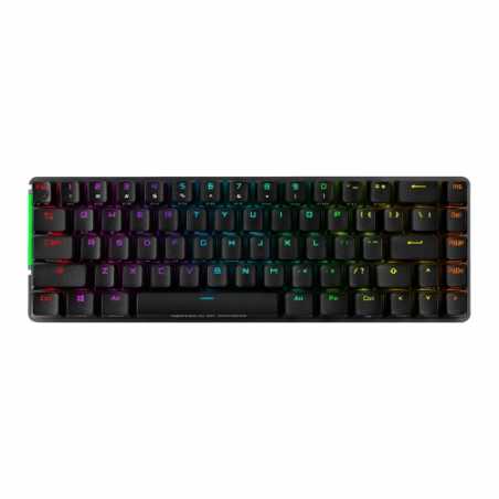 Asus ROG FALCHION Compact 65% Mechanical RGB Gaming Keyboard, Wireless/USB, Cherry MX Red, Per-key RGB Lighting, Touch Panel, 45