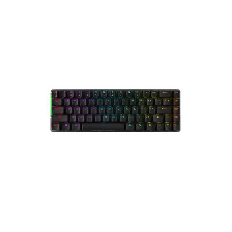 Asus ROG FALCHION NX RED Compact 65% Mechanical RGB Gaming Keyboard, Wireless/USB, ROG NX Red Switches, Per-key RGB Lighting, To