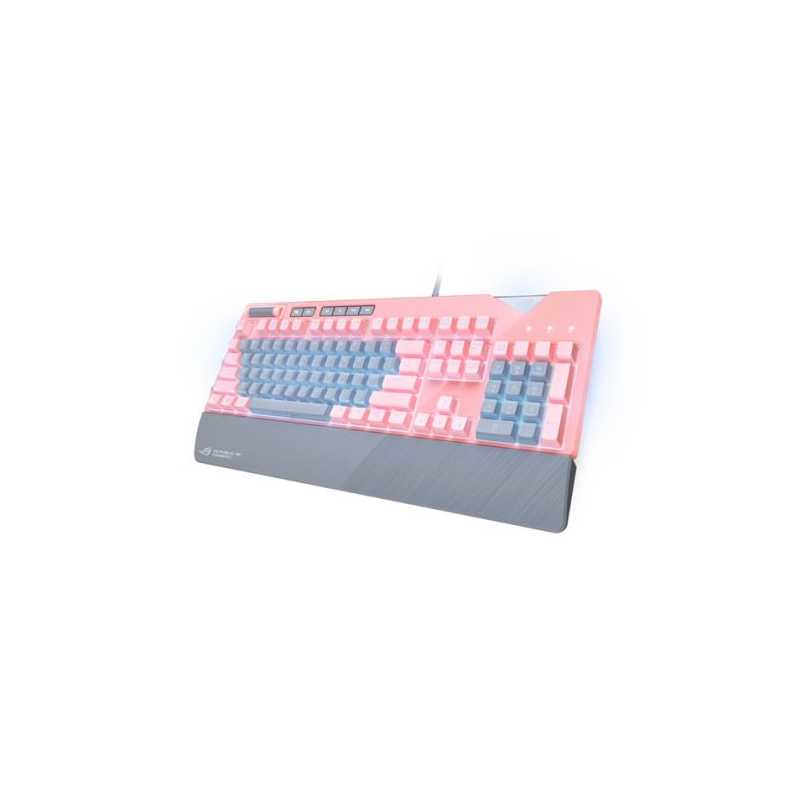 Asus ROG STRIX FLARE PNK LTD Mechanical RGB Gaming Keyboard, Cherry MX Switches, Macro & Media Keys, Aura Sync