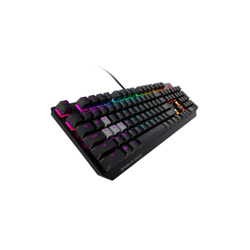 Asus ROG STRIX SCOPE Mechanical RGB Gaming Keyboard, Cherry MX Red, Stealth Key, Aluminium Frame, Aura Sync