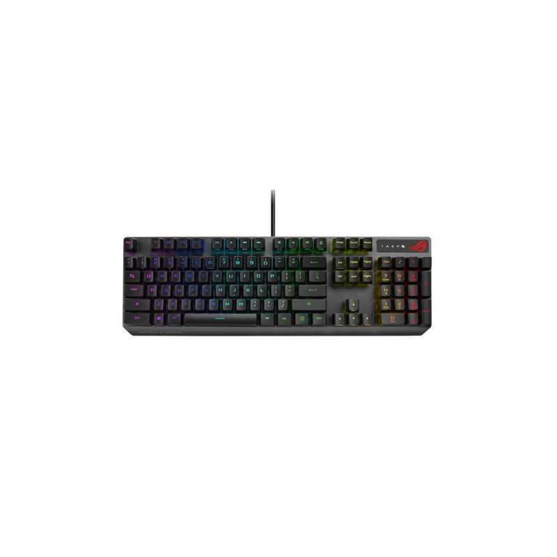 Asus ROG Strix SCOPE RX PBT RGB Gaming Keyboard, All-round Illumination, IP57, USB Passthrough, Alloy Top Plate, FPS-ready, Stea