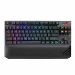 Asus ROG Strix SCOPE RX PBT TKL Wireless Mechanical RGB Gaming Keyboard, ROG RX Red Switches, PBT Keycaps, Stealth Key, Quick-To