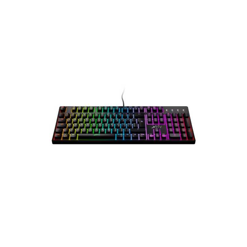 Xtrfy K4 RGB Mechanical Gaming Keyboard, Full N-key Rollover, 1000Hz, Adjustable RGB, Black