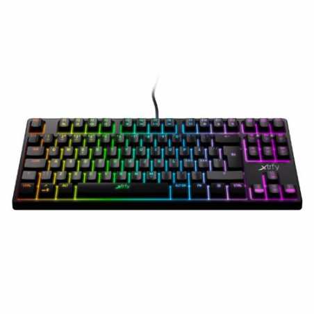 Xtrfy K4 RGB TKL Compact Mechanical Gaming Keyboard, Tenkeyless , Full N-key Rollover, 1000Hz, Adjustable RGB, Black