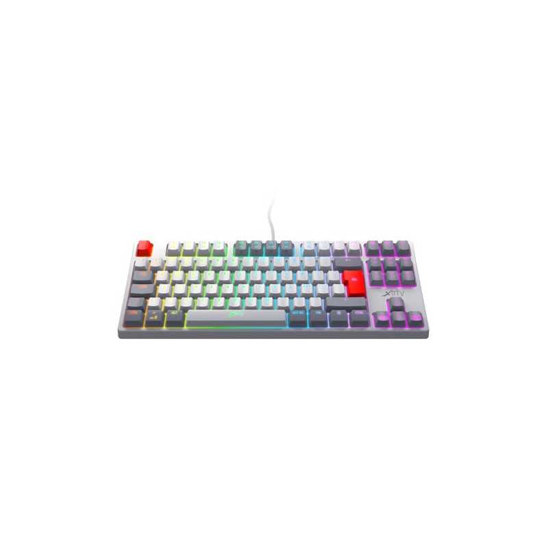 Xtrfy K4 RGB TKL Compact Mechanical Gaming Keyboard, Tenkeyless , Full N-key Rollover, 1000Hz, Adjustable RGB, Retro