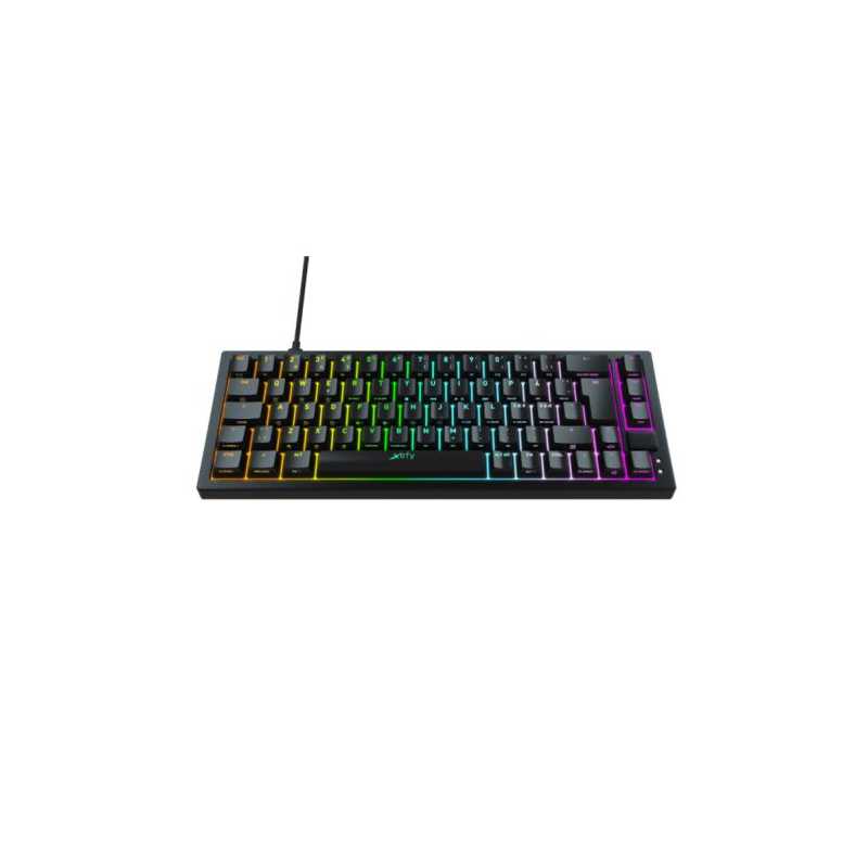 Xtrfy K5 Compact RGB 65% Mechanical Gaming Keyboard, Kailh Red Switches, Per-key RGB Lighting, Super-Scan Tech, Hot-Swap Switche
