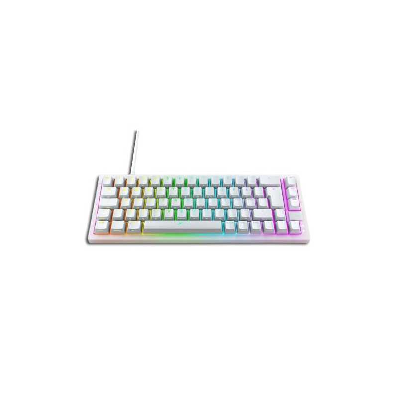 Xtrfy K5 Compact Transparent White RGB 65% Mechanical Gaming Keyboard, Kailh Red Switches, Per-key RGB Lighting, Hot-Swap Switch