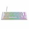 Xtrfy K5 Compact Transparent White RGB 65% Mechanical Gaming Keyboard, Kailh Red Switches, Per-key RGB Lighting, Hot-Swap Switch