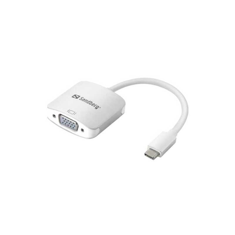 Sandberg USB-C Male to VGA Female Converter Cable, 5 Year Warranty