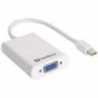 Sandberg Mini DisplayPort Male to VGA Female Converter with 3.5mm Audio and micro USB port, White