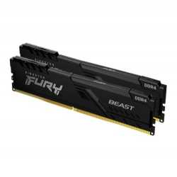 Kingston Fury Beast 16GB Kit (2 x 8GB), DDR4, 3200MHz (PC4-25600), CL16, DIMM Memory