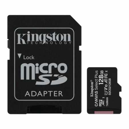 Kingston 128GB Canvas Select Plus Micro SDXC Card with SD Adapter, Class 10 with A1 App Performance