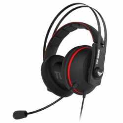 Asus TUF Gaming H7 Core Gaming Headset, 53mm Driver, 3.5mm Jack, Boom Mic, Stainless-Steel, Red