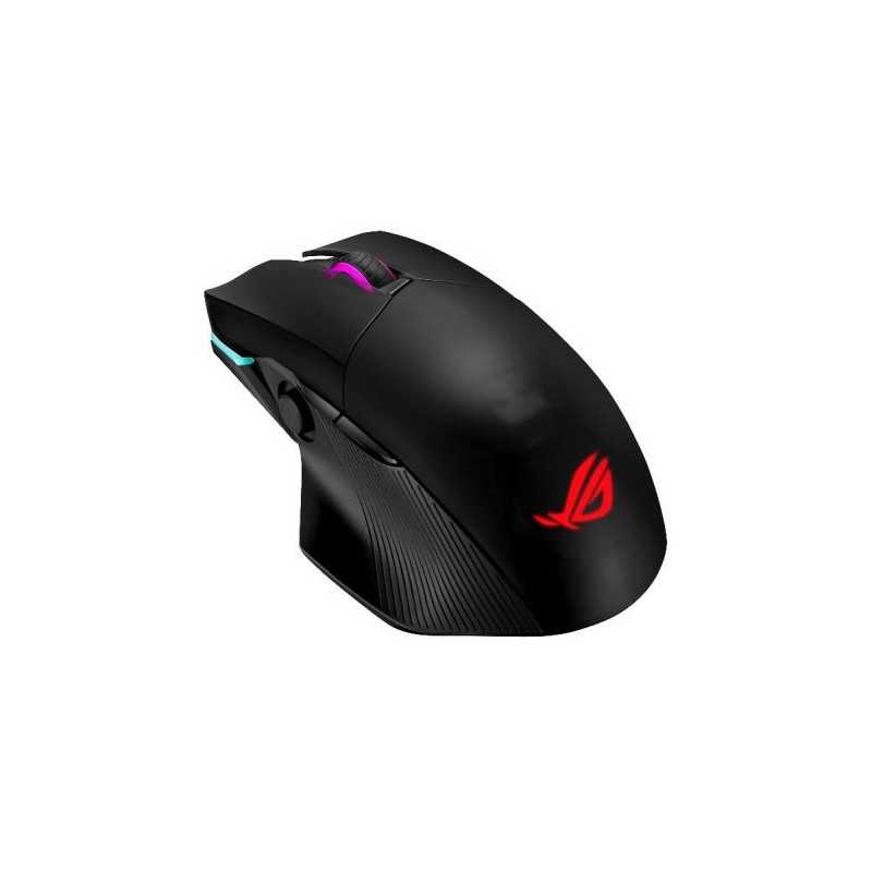 Asus ROG Chakram Gaming Mouse with Qi Charging, Wired/Wireless/Bluetooth, 16000 DPI, Programmable Joystick, RGB Lighting