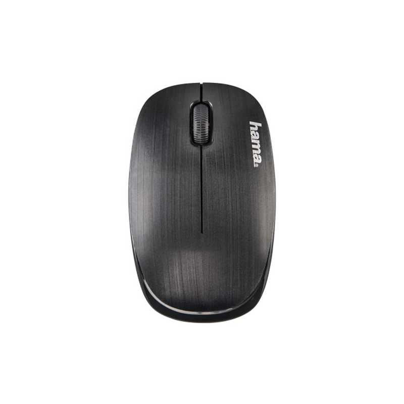 Hama MW-110 Wireless Optical Mouse, 3 Buttons, USB Nano Receiver, Black