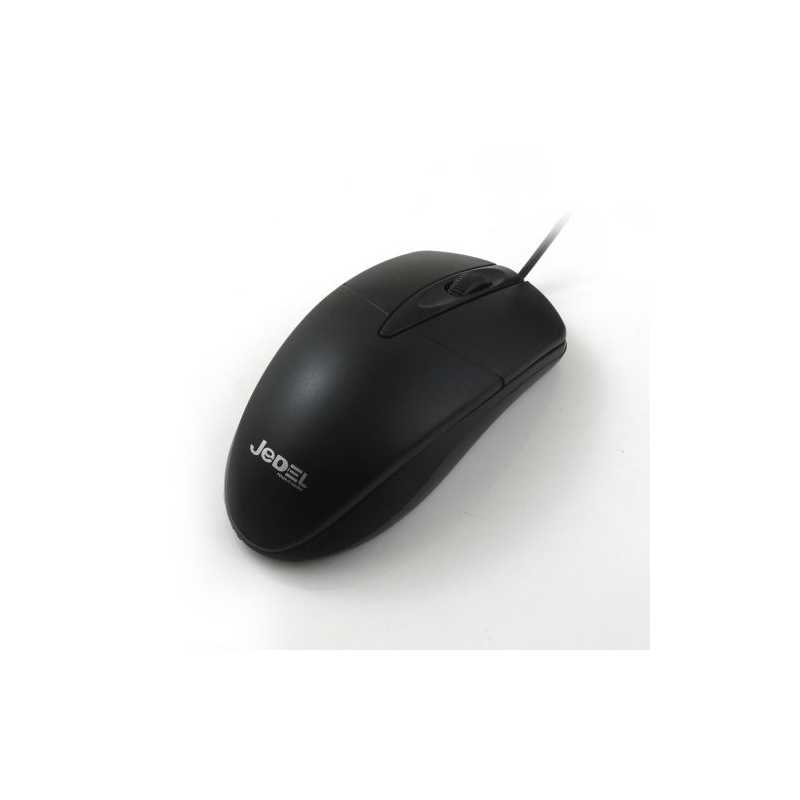 Jedel (CP72) Wired Optical Mouse, 1000 DPI, USB, Black