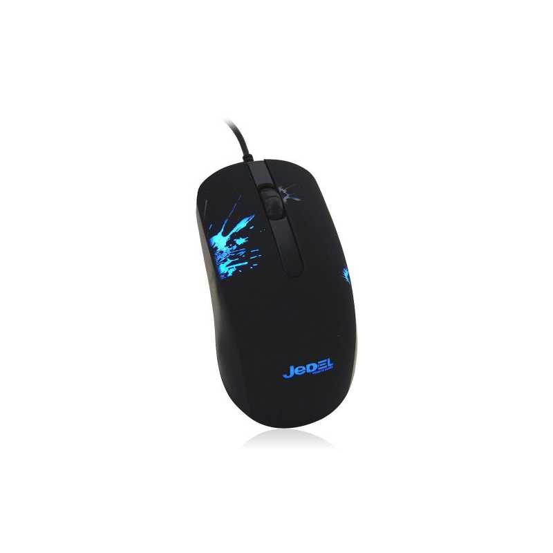 Jedel (M67) Wired Optical RGB Gaming Mouse, 1000 DPI, USB, DPI Switch, Black