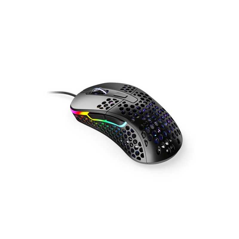 Xtrfy M4 RGB Wired Optical Gaming Mouse, USB, 400-16000 DPI, Omron Switches, 125-1000 Hz, Adjustable RGB, Black