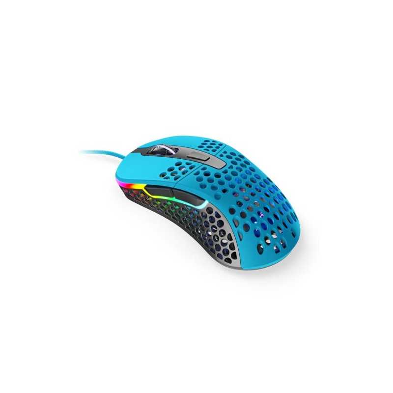 Xtrfy M4 RGB Wired Optical Gaming Mouse, USB, 400-16000 DPI, Omron Switches, 125-1000 Hz, Adjustable RGB, Blue