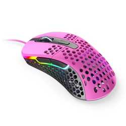 Xtrfy M4 RGB Wired Optical Gaming Mouse, USB, 400-16000 DPI, Omron Switches, 125-1000 Hz, Adjustable RGB, Pink