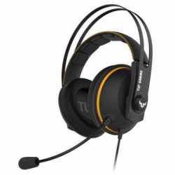 Asus TUF Gaming H7 7.1 Gaming Headset, 53mm Driver, 3.5mm Jack (USB Adapter), Boom Mic, Virtual Surround, Stainless-Steel Headba