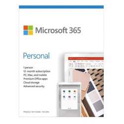 Microsoft Office 365 Personal, 1 User, 1 Device, 1 Year Subscription, 32 & 64 bit, Medialess