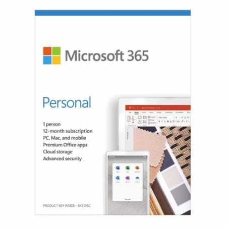 Microsoft Office 365 Personal, 1 User, 1 Device, 1 Year Subscription, 32 & 64 bit, Medialess