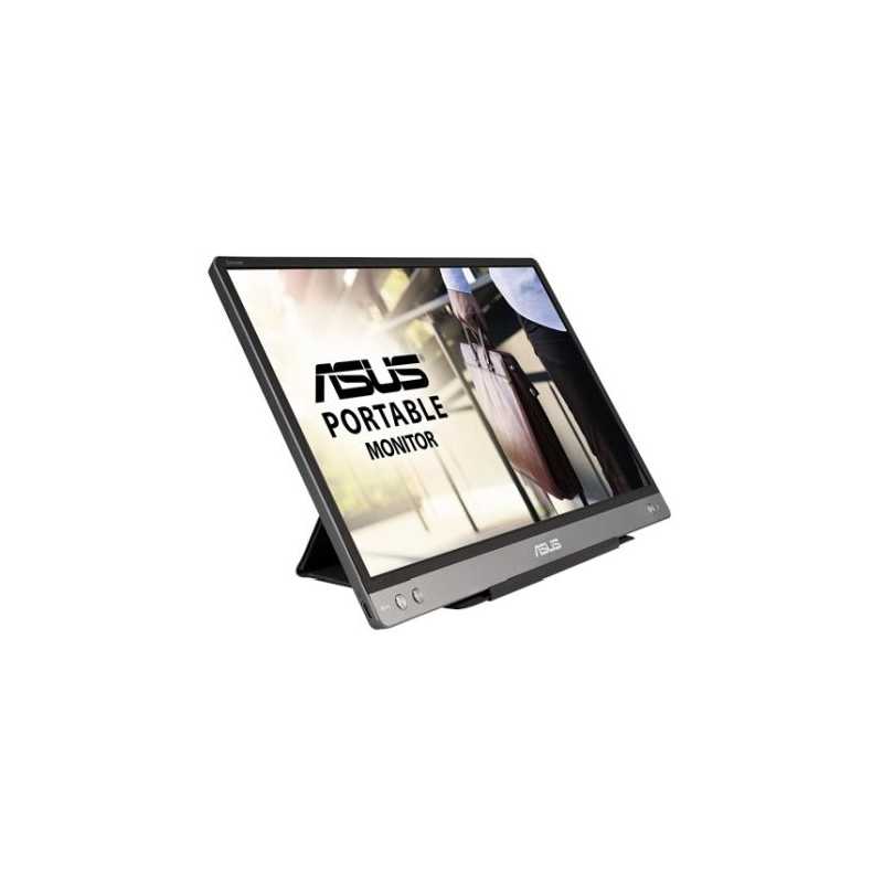 Asus 14" Portable IPS Monitor (ZenScreen MB14AC), 1920 x 1080, USB-C, USB-powered, Auto-rotatable, Hybrid Signal, Smart Case St