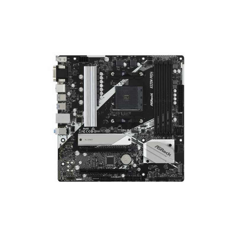 Asrock A520M PRO4, AMD A520, AM4, Micro ATX, 2 DDR4, VGA, HDMI, DP, M.2