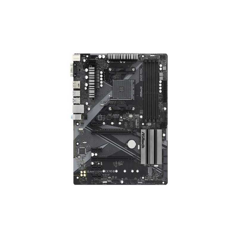 Asrock B450 PRO4 R2.0, AMD B450, AM4, ATX, 4 DDR4, XFire, VGA, HDMI, DP, 2x M.2