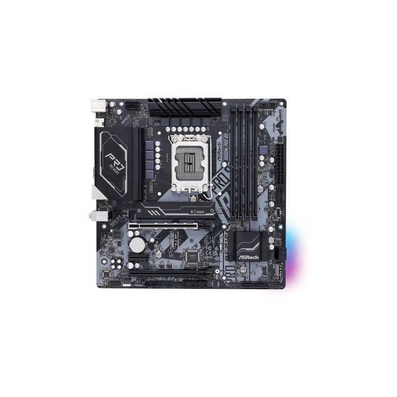 Asrock B660M PRO RS, Intel B660, 1700, Micro ATX, 4 DDR4, HDMI, DP, PCIe4, RGB, 2x M.2