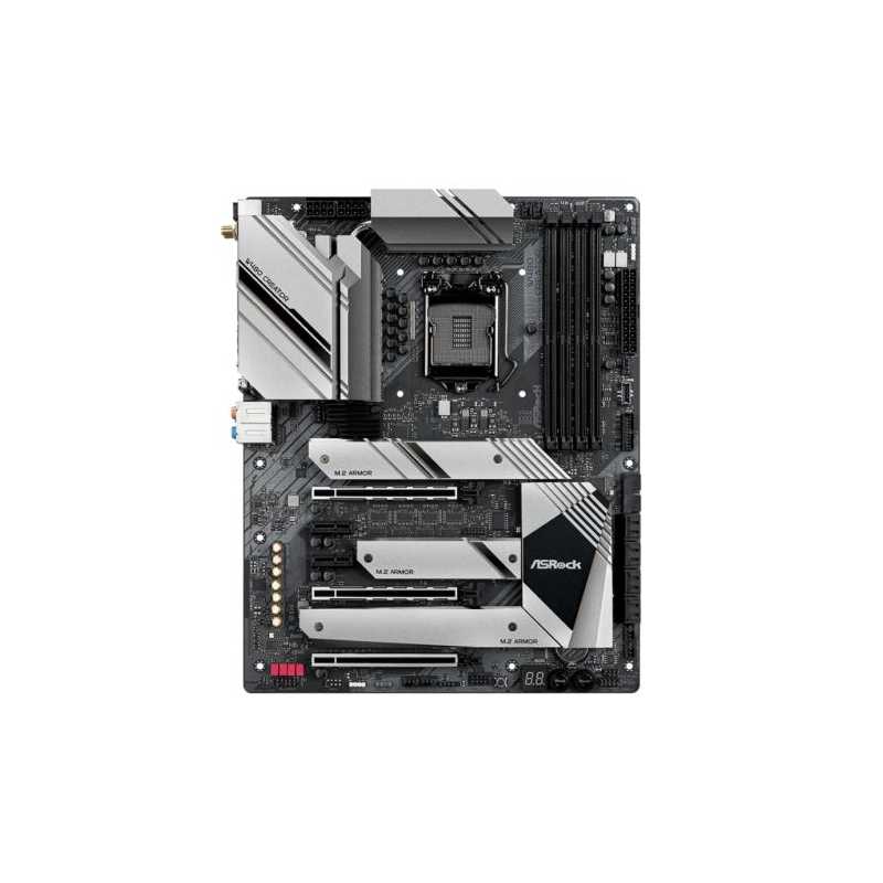 Asrock W480 CREATOR, Intel W480, 1200 (Xeon W CPUs), ATX, HDMI, XFire, GB & 2.5G LAN, Thunderbolt3, AX Wi-Fi, 10GB & 2.5GB LAN, 